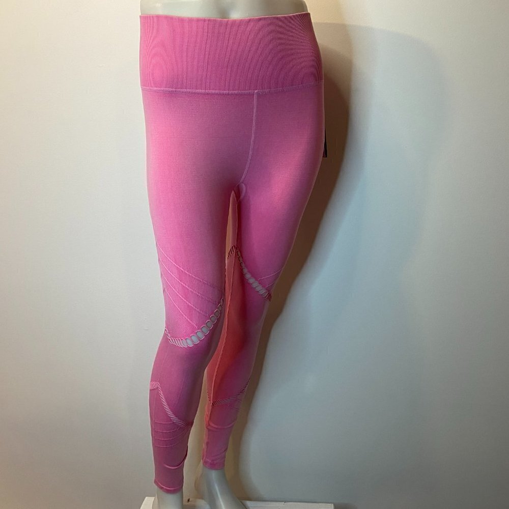 SOUL Women's Seamless Hot Pink Moto Leggings - Size Small - NWT $105.60